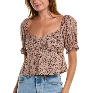 Saltwater LUXE Leander Sweetheart Top Fawn - Size Small